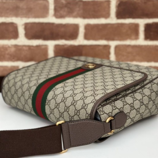 Replica Gucci Ophidia Men messenger bag Marrone Riproduzione Fedele Gucci Ophidia Men messenger bag Marrone imitazioni