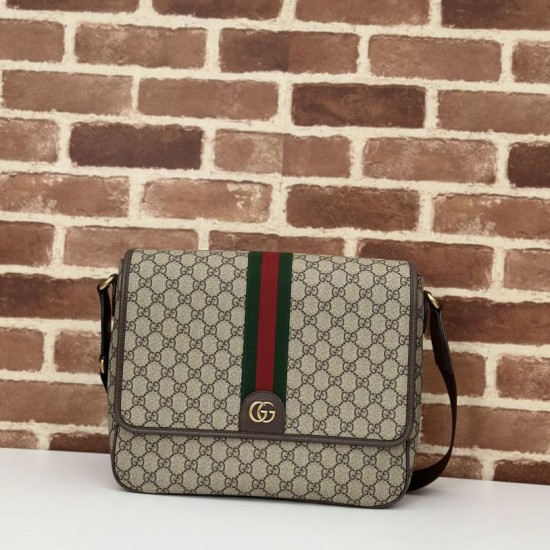 Replica Gucci Ophidia Men messenger bag Marrone Riproduzione Fedele Gucci Ophidia Men messenger bag Marrone imitazioni