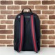 Replica Gucci GG Supreme Men backpack 792123 Nero Riproduzione Fedele Gucci GG Supreme Men backpack 792123 Nero imitazioni