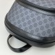 Replica Gucci GG Supreme Men backpack 792123 Nero Riproduzione Fedele Gucci GG Supreme Men backpack 792123 Nero imitazioni