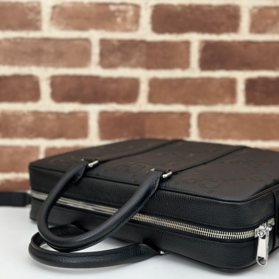 Replica Dettagli perfetti Gucci Jumbo GG Cartella 792264 Nero Riproduzione Fedele Dettagli perfetti Gucci Jumbo GG Cartella 792264 Nero imitazioni