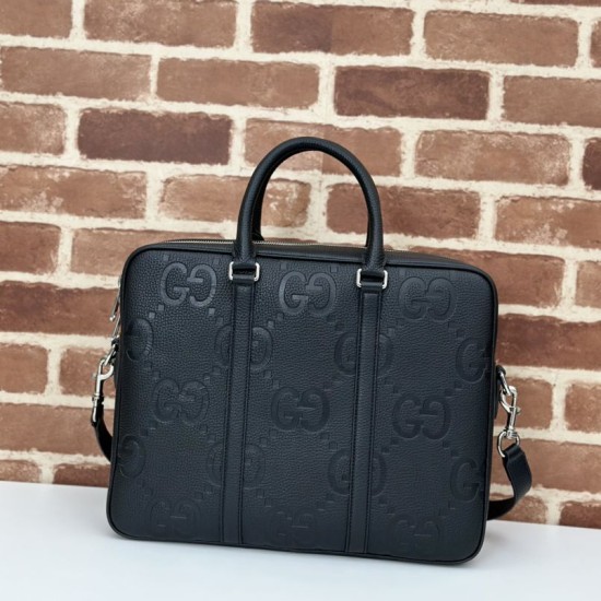 Replica Dettagli perfetti Gucci Jumbo GG Cartella 792264 Nero Riproduzione Fedele Dettagli perfetti Gucci Jumbo GG Cartella 792264 Nero imitazioni