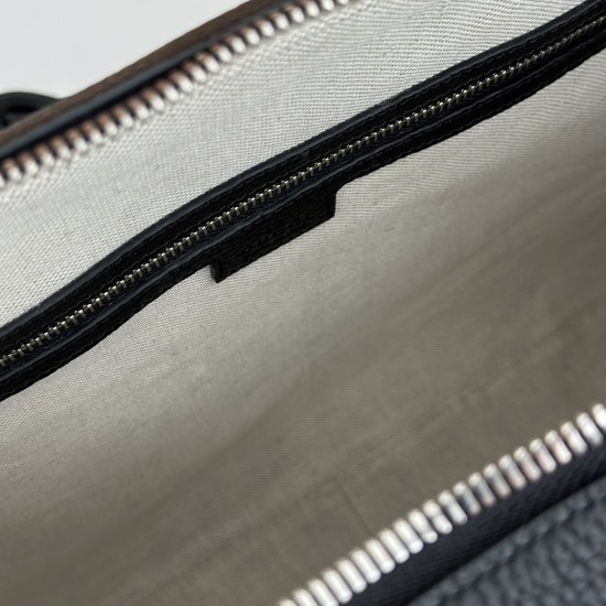Replica Dettagli perfetti Gucci Jumbo GG Cartella 792264 Nero Riproduzione Fedele Dettagli perfetti Gucci Jumbo GG Cartella 792264 Nero imitazioni