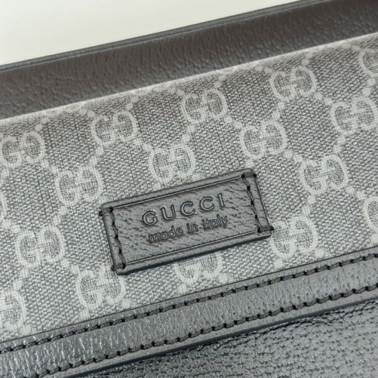 Riproduzione Fedele Borsa piccola Gucci Borsa a tracolla GG Uomo con etichetta 795464 Nero imitazioni