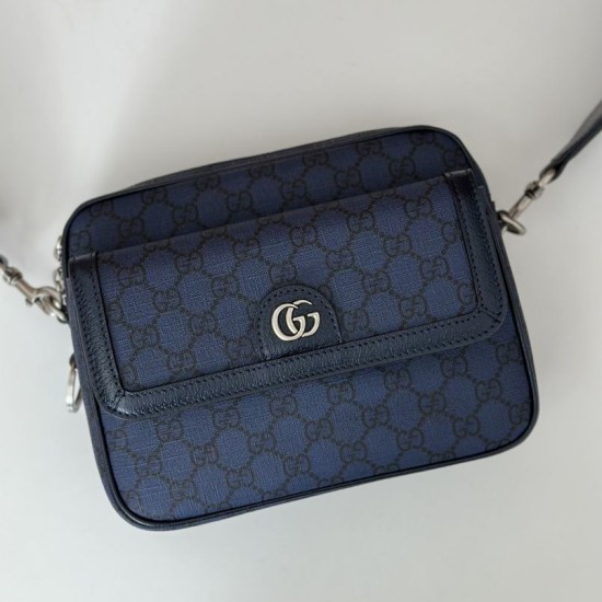 Replica Borsa a tracolla piccola Gucci Ophidia da uomo 802170 blu scuro Riproduzione Fedele Borsa a tracolla piccola Gucci Ophidia da uomo 802170 blu scuro imitazioni