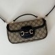 Replica Dettagli perfetti Gucci 815206 Horsebit 1955 Perfetta piccola morbida con manico superiore Nero Riproduzione Fedele Dettagli perfetti Gucci 815206 Horsebit 1955 Replica Perfetta piccola morbida con manico superiore Nero imitazioni