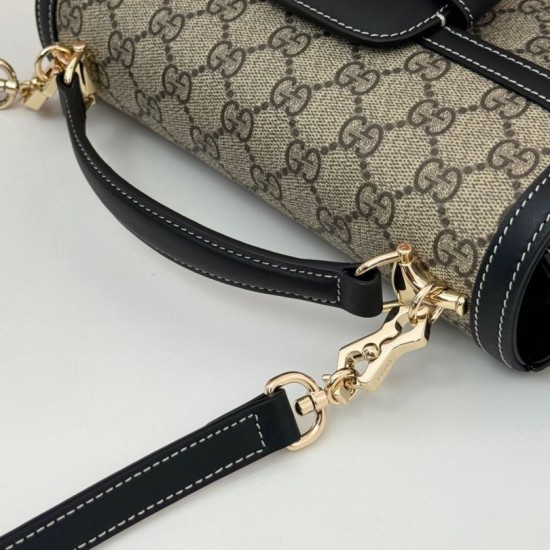 Replica Dettagli perfetti Gucci 815206 Horsebit 1955 Perfetta piccola morbida con manico superiore Nero Riproduzione Fedele Dettagli perfetti Gucci 815206 Horsebit 1955 Replica Perfetta piccola morbida con manico superiore Nero imitazioni