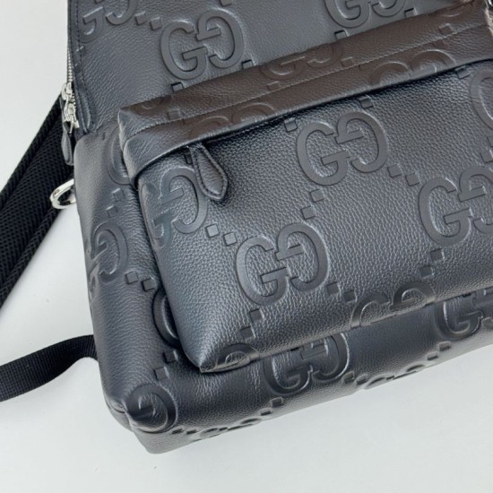 Replica Gucci Zaino medio jumbo GG da uomo 819065 Nero Riproduzione Fedele Gucci Zaino medio jumbo GG da uomo 819065 Nero imitazioni