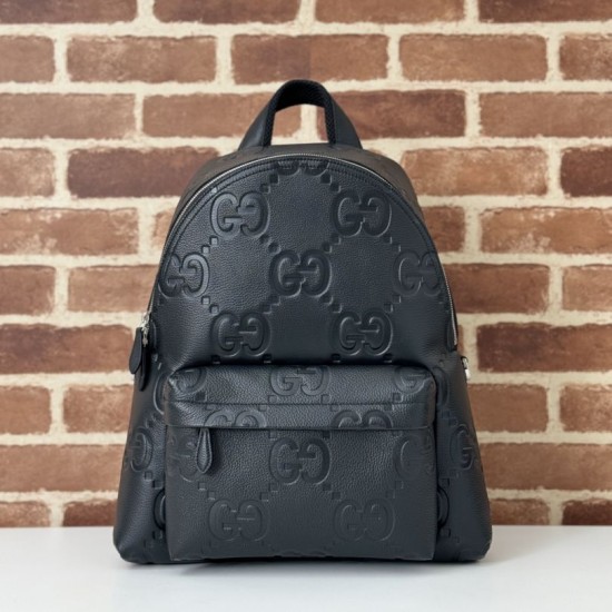 Replica Gucci Zaino medio jumbo GG da uomo 819065 Nero Riproduzione Fedele Gucci Zaino medio jumbo GG da uomo 819065 Nero imitazioni