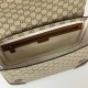 Riproduzione Fedele Gucci 821154 Replica Perfetta a tracolla media GG Emblem Uomo Marrone imitazioni