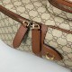 Riproduzione Fedele Gucci 821159 GG Emblem zaino medio Marrone imitazioni