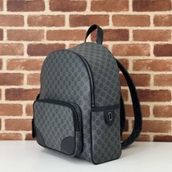Riproduzione Fedele Gucci 821159 GG Emblem zaino medio Nero imitazioni