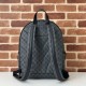 Riproduzione Fedele Gucci 821159 GG Emblem zaino medio Nero imitazioni
