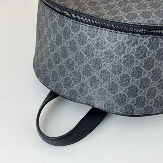 Riproduzione Fedele Gucci 821159 GG Emblem zaino medio Nero imitazioni
