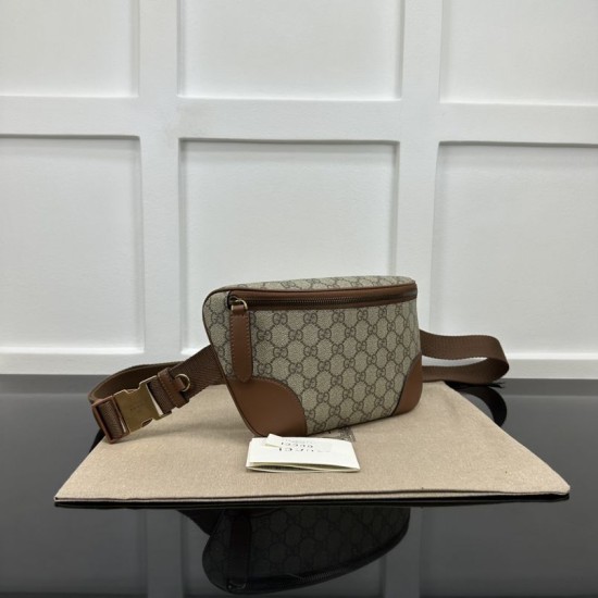 Replica Dettagli perfetti Gucci GG Emblem Marsupio medio 821162 Marrone Riproduzione Fedele Dettagli perfetti Gucci GG Emblem Marsupio medio 821162 Marrone imitazioni