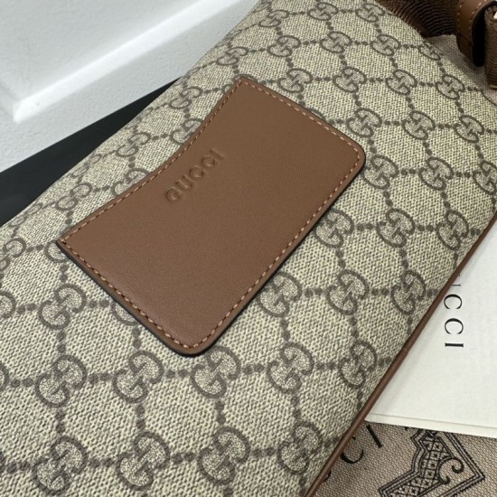 Replica Dettagli perfetti Gucci GG Emblem Marsupio medio 821162 Marrone Riproduzione Fedele Dettagli perfetti Gucci GG Emblem Marsupio medio 821162 Marrone imitazioni