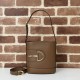 Riproduzione Fedele Gucci 73 mini bucket bag 833665 Marrone imitazioni