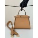 Replica Borsa Fendi Mini Iconic Peekaboo Marrone chiaro Riproduzione Fedele Borsa Fendi Mini Iconic Peekaboo Marrone chiaro imitazioni