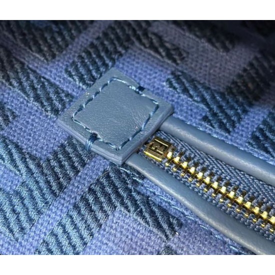 Riproduzione Fedele Borsa Fendi Mini Iconic Peekaboo Blu imitazioni