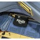 Riproduzione Fedele Borsa Fendi Mini Iconic Peekaboo Blu imitazioni