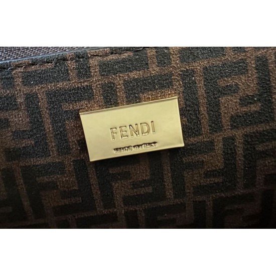 Replica Borsa Fendi Mini Iconica Peekaboo Nero Riproduzione Fedele Borsa Fendi Mini Iconica Peekaboo Nero imitazioni