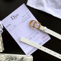 Replica Dior Saddle 20MM Cintura Bianco Riproduzione Fedele Dior Saddle 20MM Cintura Bianco imitazioni