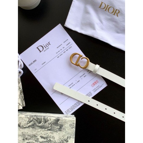 Replica Dior Saddle 20MM Cintura Bianco Riproduzione Fedele Dior Saddle 20MM Cintura Bianco imitazioni