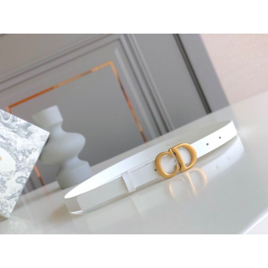 Replica Dior Saddle 20MM Cintura Bianco Riproduzione Fedele Dior Saddle 20MM Cintura Bianco imitazioni