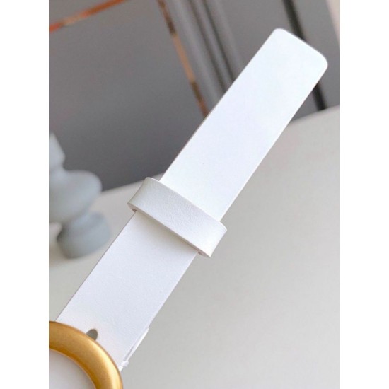 Replica Dior Saddle 20MM Cintura Bianco Riproduzione Fedele Dior Saddle 20MM Cintura Bianco imitazioni