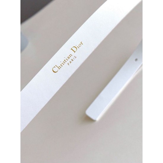 Replica Dior Saddle 20MM Cintura Bianco Riproduzione Fedele Dior Saddle 20MM Cintura Bianco imitazioni