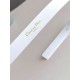 Replica Dior Saddle 20MM Cintura Bianco Riproduzione Fedele Dior Saddle 20MM Cintura Bianco imitazioni