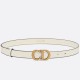 Replica Dior Saddle 20MM Cintura Bianco Riproduzione Fedele Dior Saddle 20MM Cintura Bianco imitazioni