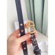 Riproduzione Fedele Dior Saddle 20MM Cintura Dior Oblique Jacquard Blu imitazioni