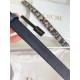 Riproduzione Fedele Dior Saddle 20MM Cintura Dior Oblique Jacquard Blu imitazioni