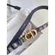 Riproduzione Fedele Dior Saddle 20MM Cintura Dior Oblique Jacquard Blu imitazioni