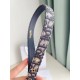 Riproduzione Fedele Dior Saddle 20MM Cintura Dior Oblique Jacquard Blu imitazioni