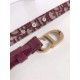 Replica Dior Saddle 20MM Cintura Dior Oblique Jacquard Bordeaux Riproduzione Fedele Dior Saddle 20MM Cintura Dior Oblique Jacquard Bordeaux imitazioni