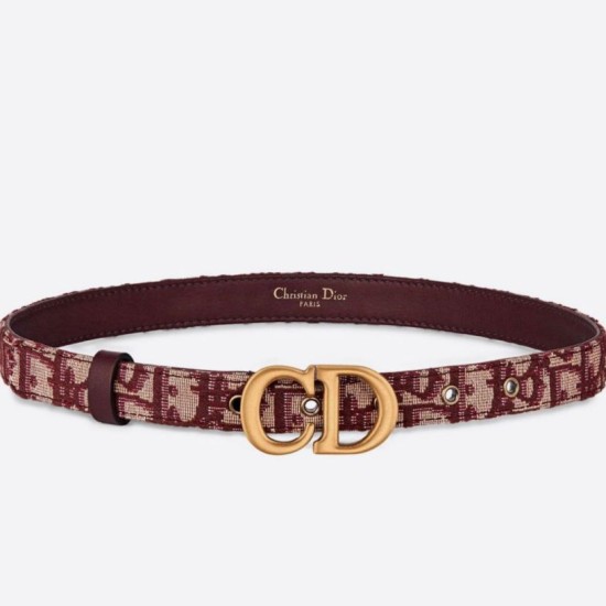 Replica Dior Saddle 20MM Cintura Dior Oblique Jacquard Bordeaux Riproduzione Fedele Dior Saddle 20MM Cintura Dior Oblique Jacquard Bordeaux imitazioni