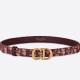 Replica Dior Saddle 20MM Cintura Dior Oblique Jacquard Bordeaux Riproduzione Fedele Dior Saddle 20MM Cintura Dior Oblique Jacquard Bordeaux imitazioni