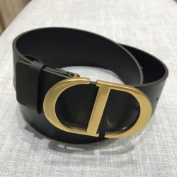 Replica Dior 30 Montaigne Cintura 35MM Nero Riproduzione Fedele Dior 30 Montaigne Cintura 35MM Nero imitazioni