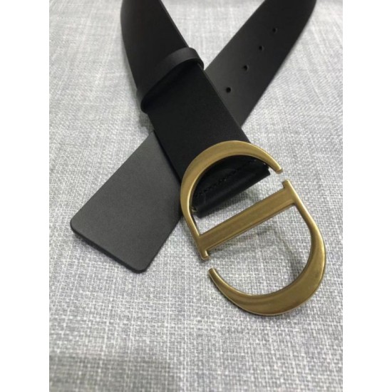 Replica Dior 30 Montaigne Cintura 35MM Nero Riproduzione Fedele Dior 30 Montaigne Cintura 35MM Nero imitazioni