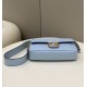 Replica Borse baguette media Fendi FF Nappa blu Riproduzione Fedele Borse Replica baguette media Fendi FF Nappa blu imitazioni