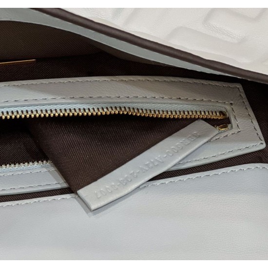 Replica Borse baguette media Fendi FF Nappa blu Riproduzione Fedele Borse Replica baguette media Fendi FF Nappa blu imitazioni