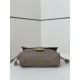 Replica Borsa baguette media Fendi Mamma Nappa grigio Riproduzione Fedele Borsa baguette media Fendi Mamma Nappa grigio imitazioni