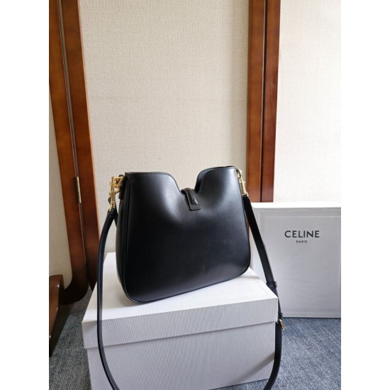 Replica Borsa morbida Celine piccola/media Camille 16 nera Riproduzione Fedele Borsa morbida Celine piccola/media Camille 16 nera imitazioni