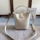 Replica Borsa a secchiello piccola/media Celine Louise Bianco Pelle di vitello liscia Riproduzione Fedele Borsa a secchiello piccola/media Celine Louise Bianco Pelle di vitello liscia imitazioni