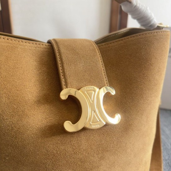 Replica Celine Medium Louise Bag Suede Calfskin Fawn Riproduzione Fedele Celine Medium Louise Bag Suede Calfskin Fawn imitazioni