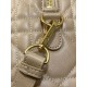 Riproduzione Fedele Borsa Dior Groove 25 in pelle di vitello Macrocannage biscotto imitazioni