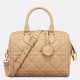 Riproduzione Fedele Borsa Dior Groove 25 in pelle di vitello Macrocannage biscotto imitazioni