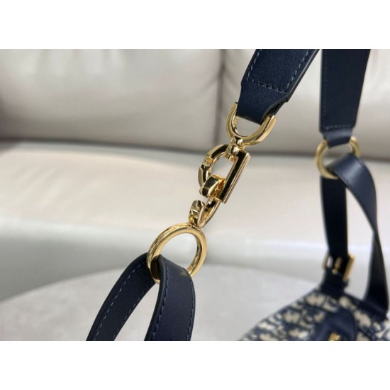 Replica Borsa D-Journey piccola/media Dior Oblique Jacquard blu Riproduzione Fedele Borsa D-Journey piccola/media Dior Oblique Jacquard blu imitazioni